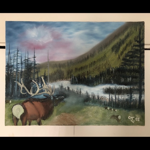 🖼Vintage 1985 Original Oil/Acrylic Canvas -Signed-Archive Reference- landscape - Picture 4 of 16